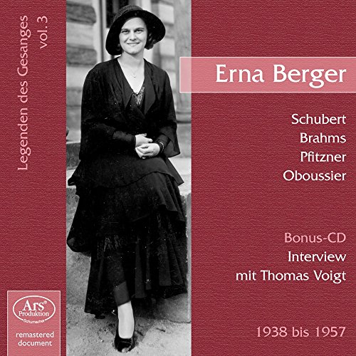 BERGER  ERNA - LIEDER & ARIAS (INTERVIEW WIT - CD image 1