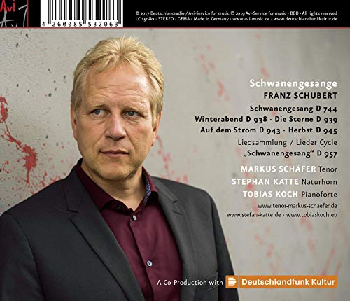 SCHAFER MARKUS & TOB - SCHUBERT SCHWANENGESANGE - CD image 2