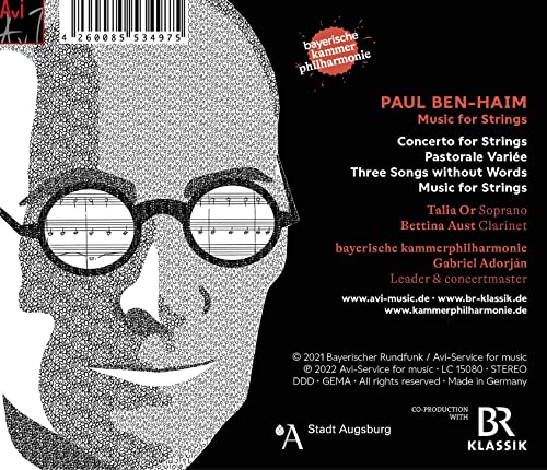 BAYERISCHE KAMMERPHI - PAUL BEN-HAIM MUSIC FOR STRING - CD image 2