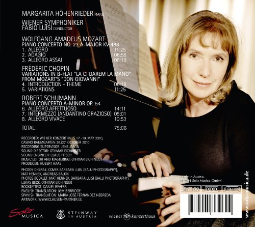Wolfgang Amadeus Moz - Mozart - Schumann: Piano Concertos/... - CD image 2