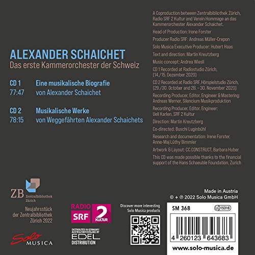 VARIOUS - ALEXANDER SCHAICHET - CD image 2
