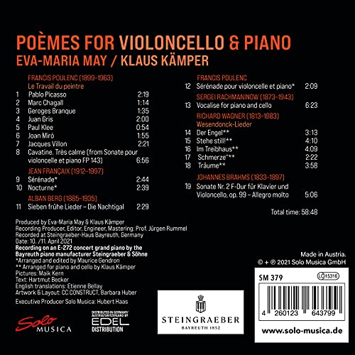 MAY/ KAMPER - VARIOUS: POEMES - CD image 2