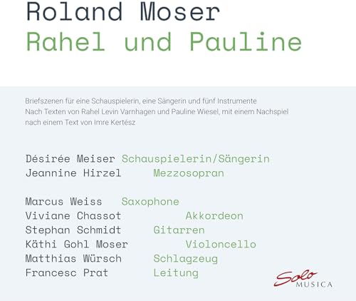 HIRZEL/WEISS/CHASSOT - MOSER - RAHEL UND PAULINE - CD image 1