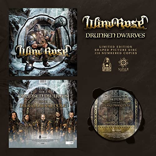 WIND ROSE - DRUNKEN DWARVES (LTD.SHAPED PICTURE DISC) - Vinyl Record 12 image 1
