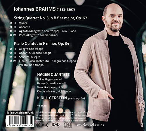 HAGEN QUARTETT; KIRI - JOHANNES BRAHMS STRING QUARTE - CD image 2