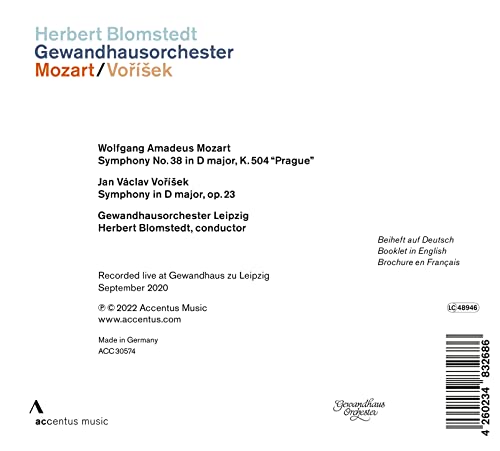 MOZART / LEIPZIG - HERBERT BLOMSTEDT - CD image 2