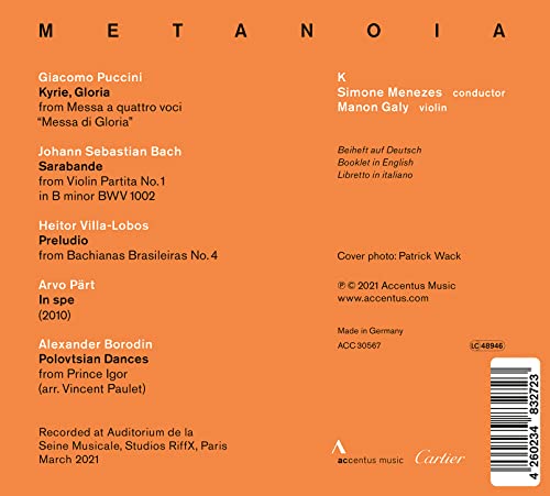 MENEZES/K/GALY/SEQUE - METANOIA - CD image 2