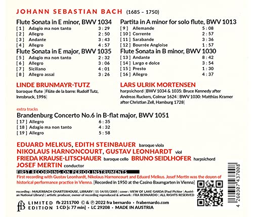 Bach: Flute Sonatas & Partita BWV 1030 - CD image 2