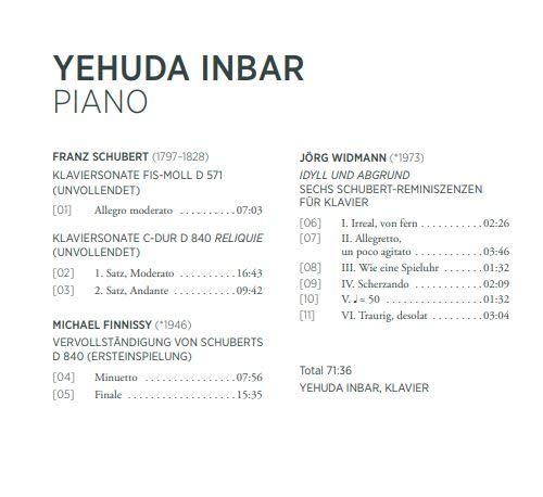Franz Schubert - Schubert: Unfinished Sonatas D571 & D840/Finnissy/Wid image 2