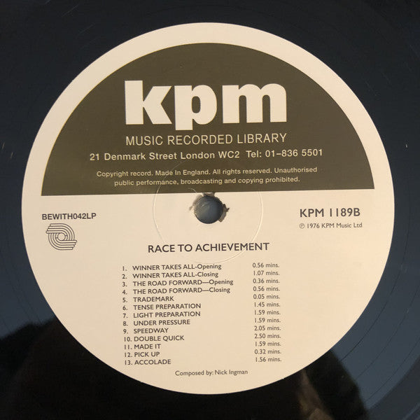 Nick Ingman - Distinctive Themes / Race To Achievement - Vinyl Record image 4