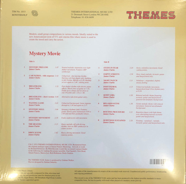 James Clarke - Mystery Movie - Vinyl Record image 2