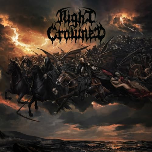 NIGHT CROWNED - TALES (RED MARBLED VINYL) - Vinyl Record image 1