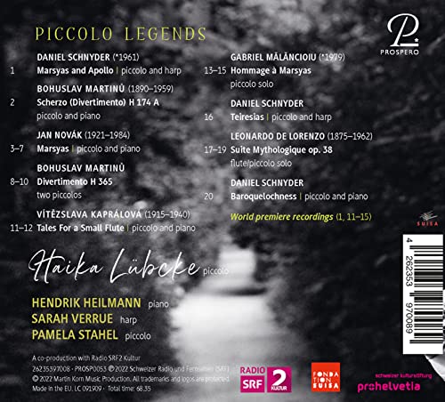Piccolo Legends - Works for Piccolo - CD image 2