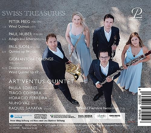 Art'Ventus Quintet - Swiss Treasures - Unknown Swiss Music for Wind Quin image 2