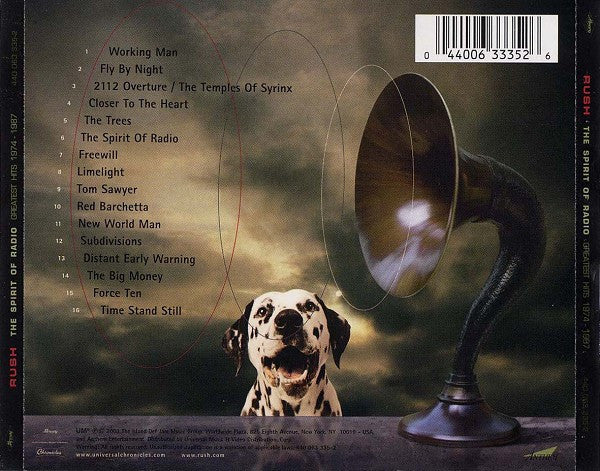 Rush - Spirit Of Radio (Greatest Hits 1974-1987) - CD image 2