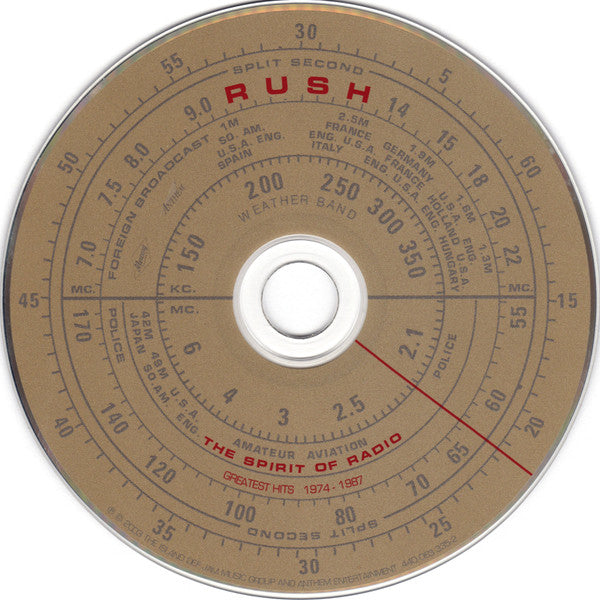Rush - Spirit Of Radio (Greatest Hits 1974-1987) - CD image 3