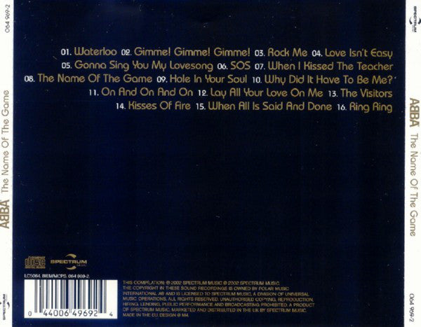 ABBA - Name Of The Game - CD image 2