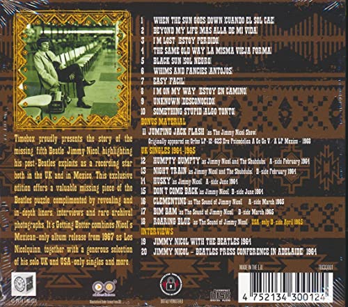 Jimmy Nicol - Los Nicolquinn - Its Getting Better - CD image 2