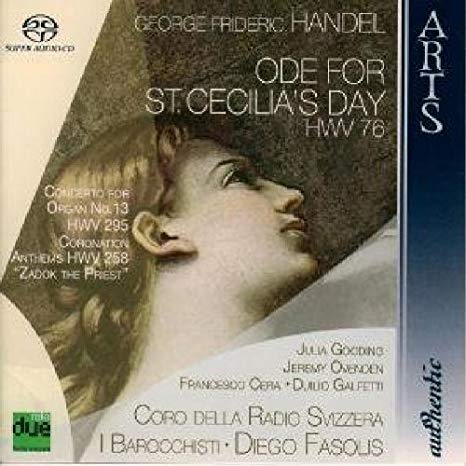 Ode For St. Cecilia's Day HVW 76 / Concerto For Organ HWV 295 / Coronation Anthems HWV 258 