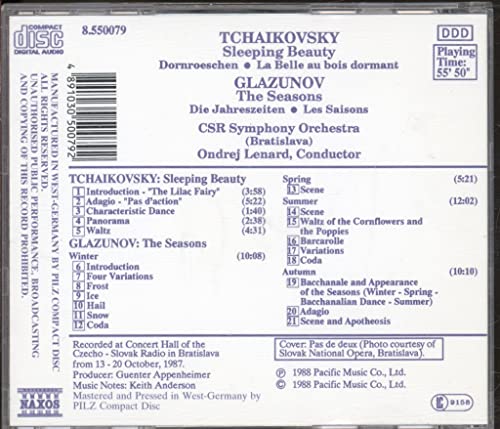 Tchaikovsky/Glazunov - Sleeping Beauty/Seasons - CD image 2