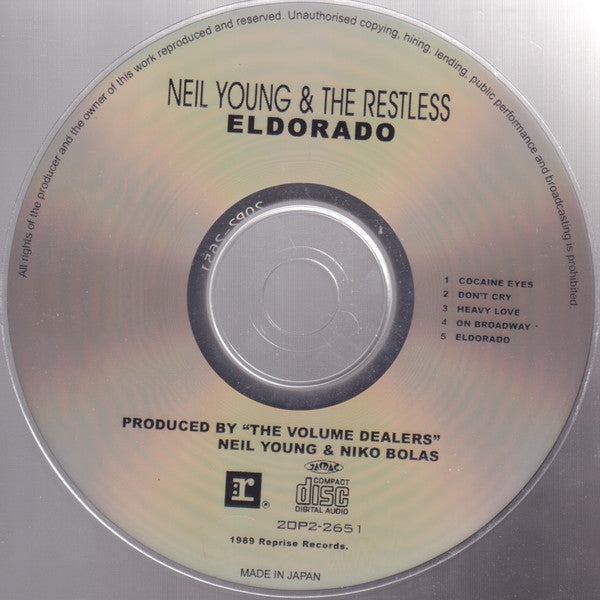 Neil Young - Eldorado - Used CD image 3