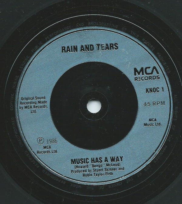Rain & Tears - I Had A Friend - Used Vinyl Record 7" image 4