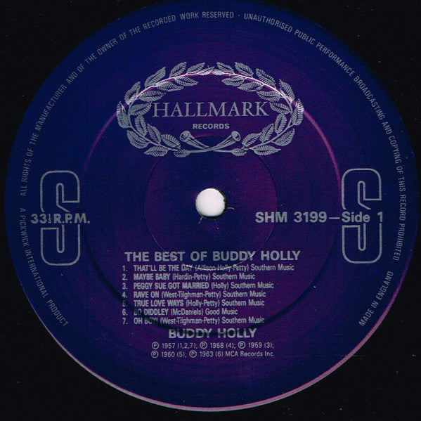 Buddy Holly - Best Of - Used Vinyl Record image 3