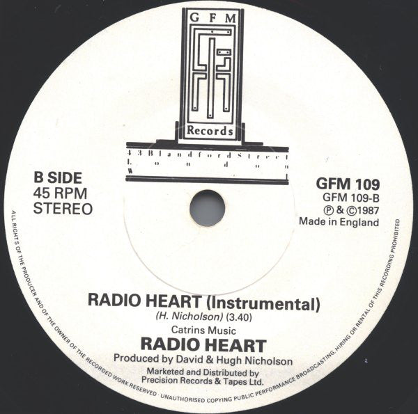 Radio Heart - Used Vinyl Record 7" image 4