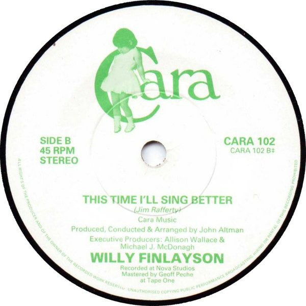 Willy Finlayson - Beyond The Blue Horizon - Used Vinyl Record 7" image 8