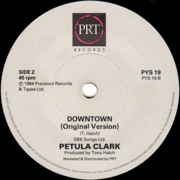 Petula Clark - Downtown '88 - Used Vinyl Record 7" image 4