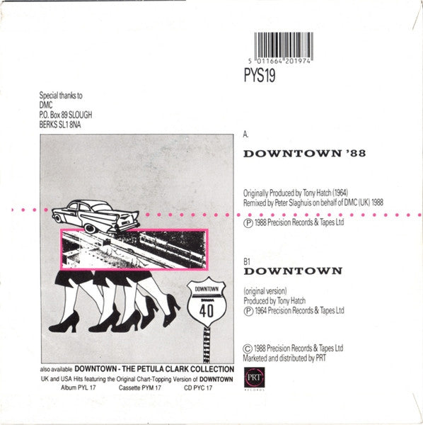 Petula Clark - Downtown '88 - Used Vinyl Record 7" image 6
