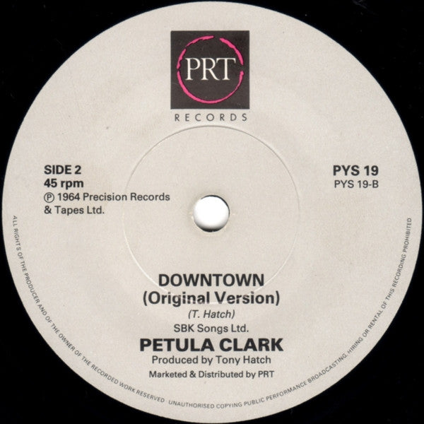 Petula Clark - Downtown '88 - Used Vinyl Record 7" image 8