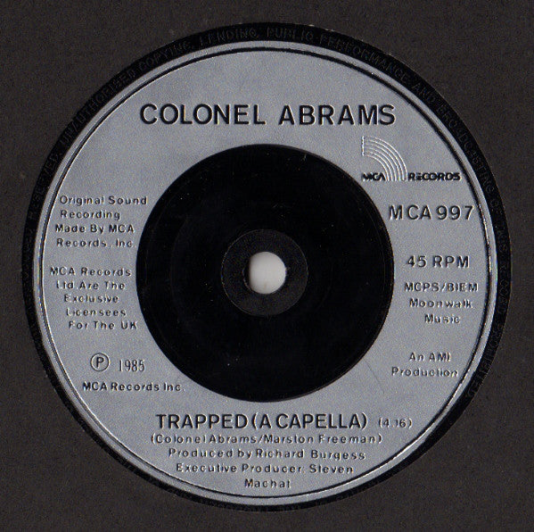 Colonel Abrams - Trapped (7" Version) - Used Vinyl Record 7" image 4