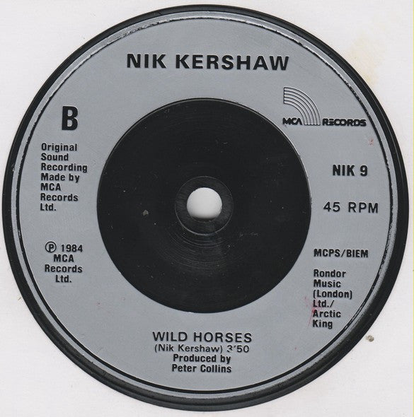 Nik Kershaw - When A Heart Beats - Used Vinyl Record 7" image 8