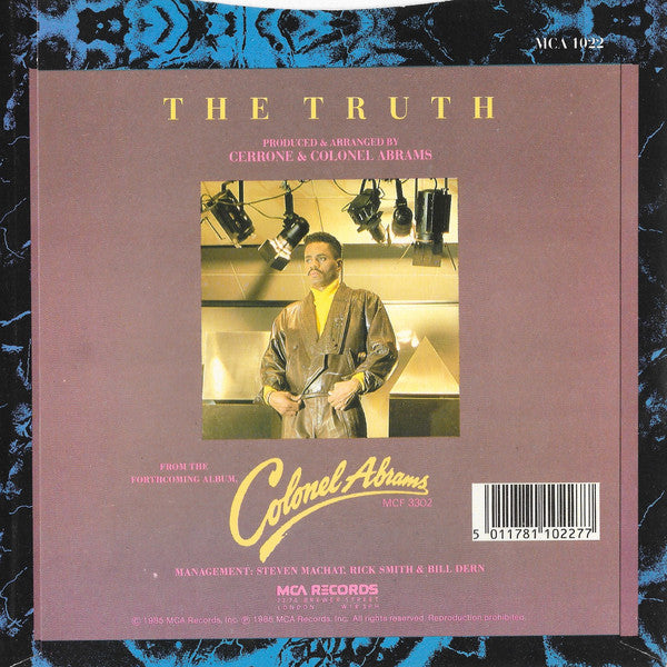 Colonel Abrams - Truth - Used Vinyl Record 7" image 2