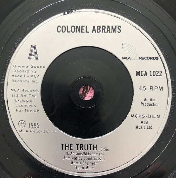 Colonel Abrams - Truth - Used Vinyl Record 7" image 3