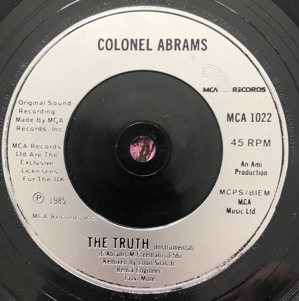Colonel Abrams - Truth - Used Vinyl Record 7" image 4