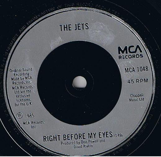 Jets - Crush On You - Used Vinyl Record 7" image 4