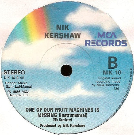 Nik Kershaw - Nobody Knows - Used Vinyl Record 7" image 4