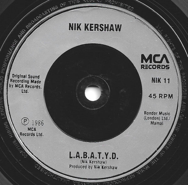 Nik Kershaw - Radio Musicola - Used Vinyl Record 7" image 4