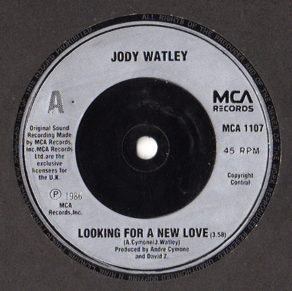 Jody Watley - Looking For A New Love - Used Vinyl Record 7" image 7