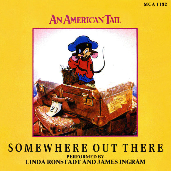 Linda Ronstadt - Somewhere Out There - Used Vinyl Record 7" image 5