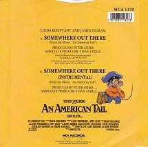 Linda Ronstadt - Somewhere Out There - Used Vinyl Record 7" image 6