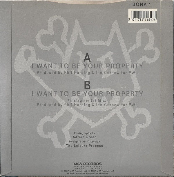 Blue Mercedes - I Want To Be Your Property - Used Vinyl Record 7" image 6