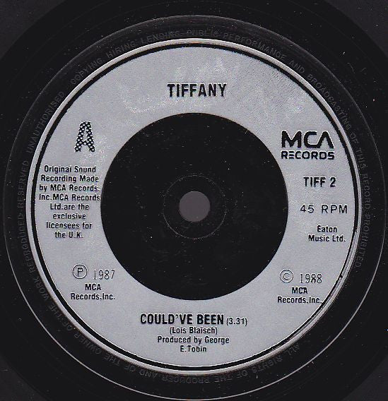 Tiffany - Could've Been - Used Vinyl Record 7" image 3