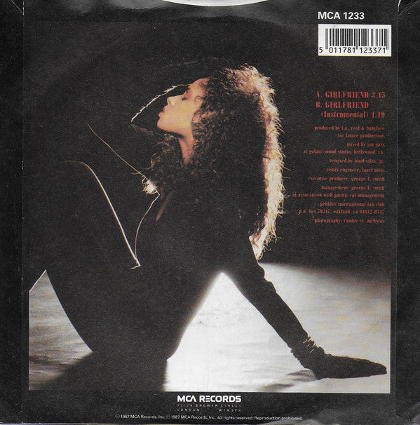 Pebbles - Girlfriend - Used Vinyl Record 7" image 2