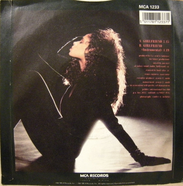 Pebbles - Girlfriend - Used Vinyl Record 7" image 6