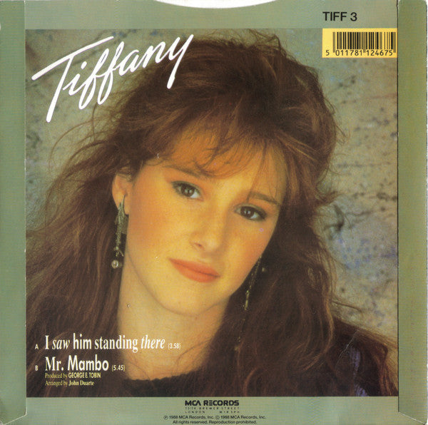 Tiffany - I Saw Him Standing There - Used Vinyl Record 7" image 2