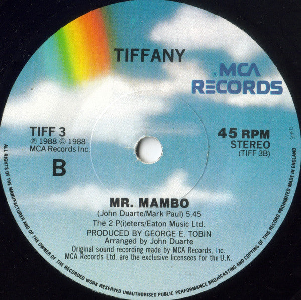 Tiffany - I Saw Him Standing There - Used Vinyl Record 7" image 4