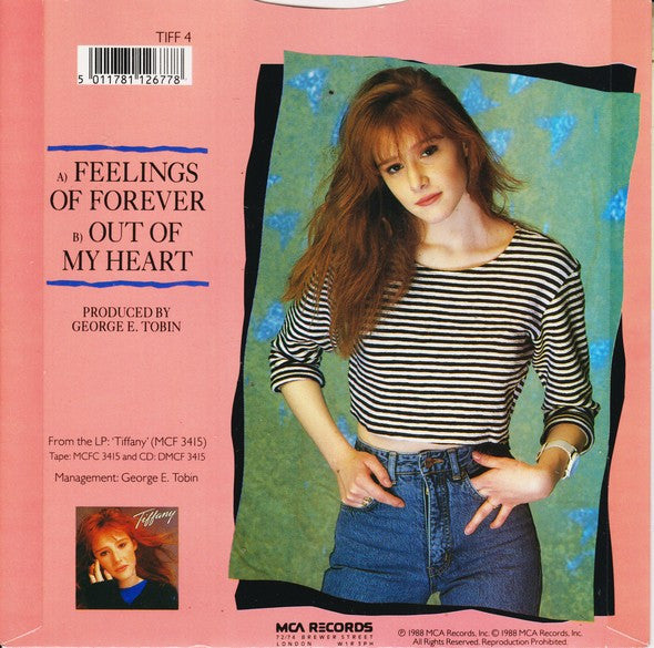 Tiffany - Feelings Of Forever - Used Vinyl Record 7" image 2